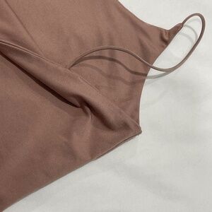 Romwe Tan cropped top